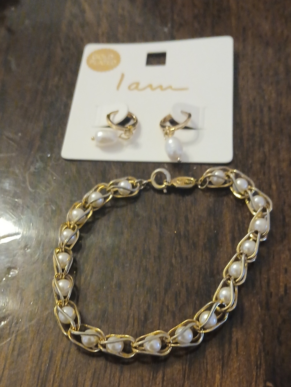 Napier Vintage bracelet & Gold Plated Earrings